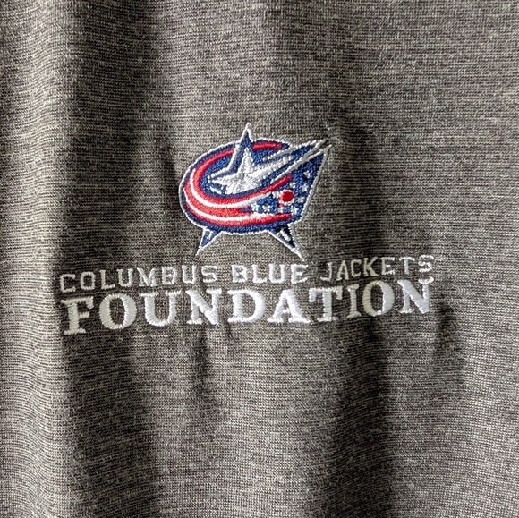 Lululemon Charcoal Polo Shirt Columbus Blue Jackets Foundation. XL NWOT - Picture 7 of 7